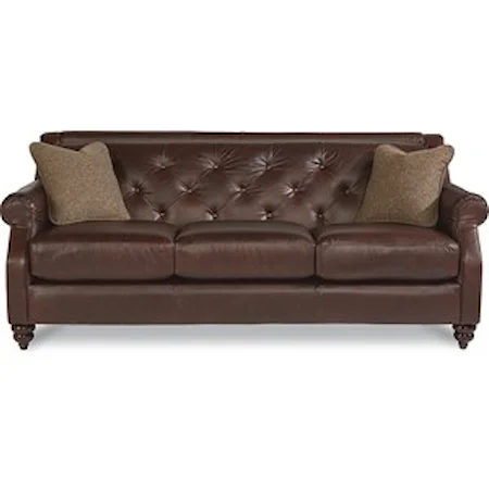 Traditional Sofa with Tufted Seatback